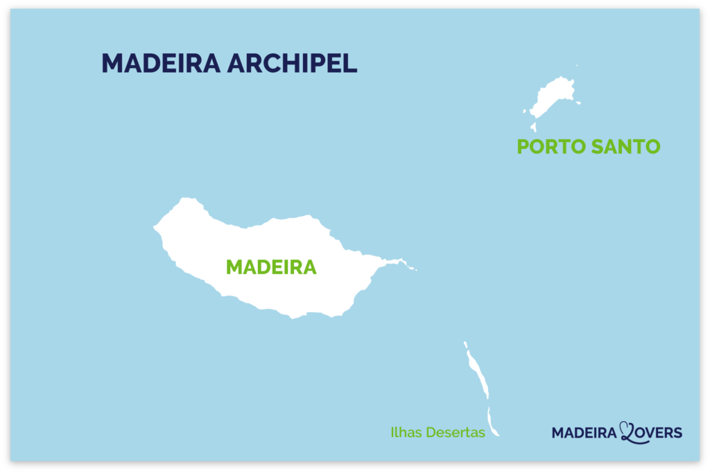 Kaart van de archipel van Madeira