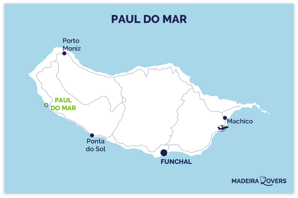 Paul do Mar Madeira kaart