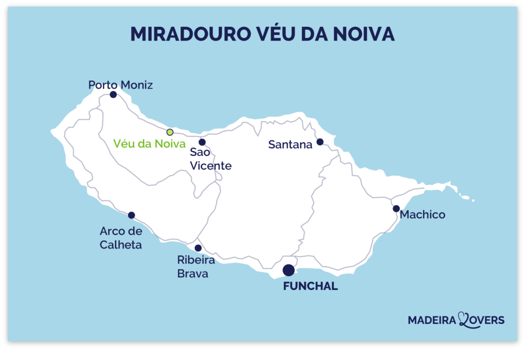 Kort Miradouro Veu da Noiva Madeira