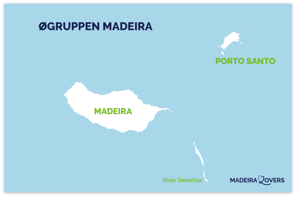 Kort over øgruppen Madeira