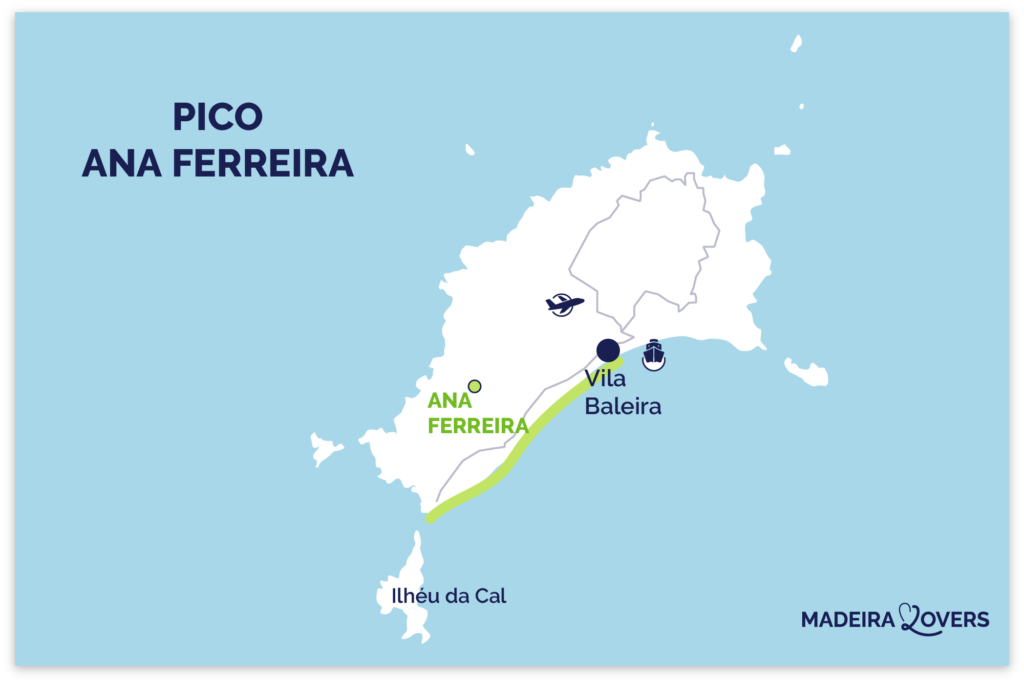 Pico Ana Ferreira Porto Santo kort