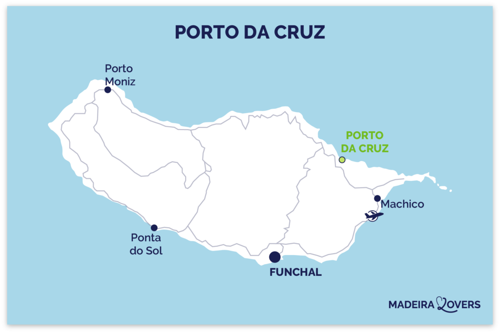 Porto Da Cruz Madeira map