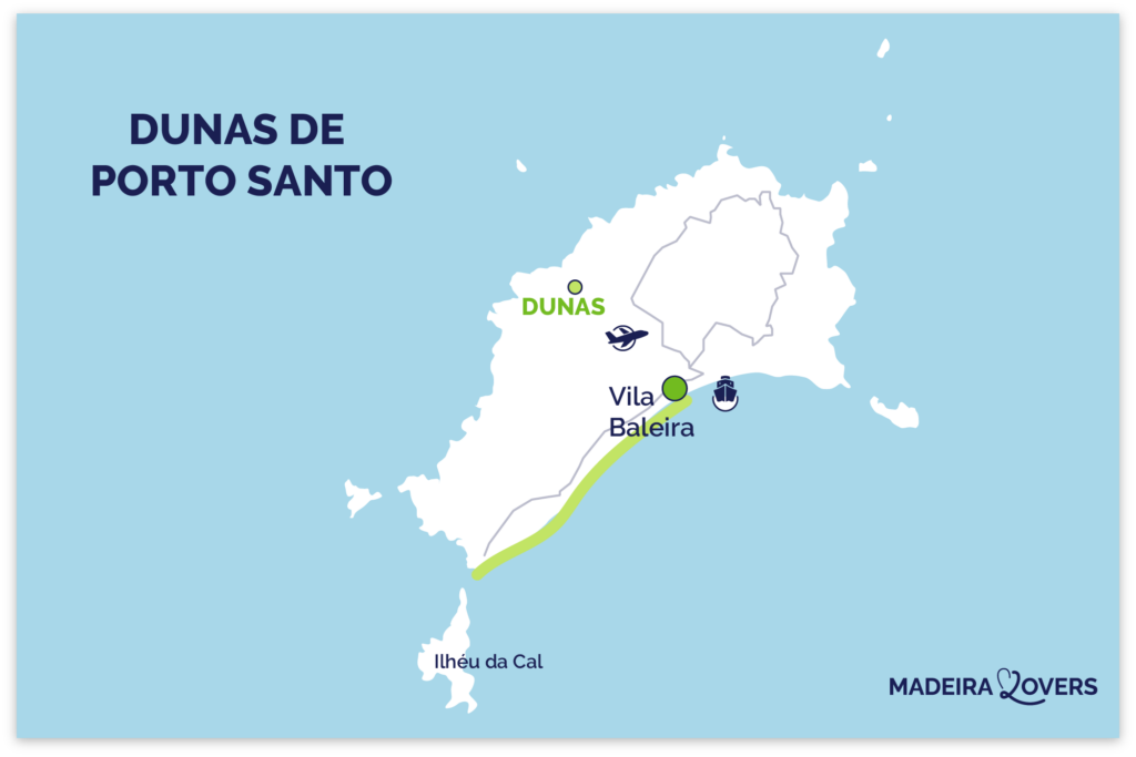 mapa Dunas Porto Santo