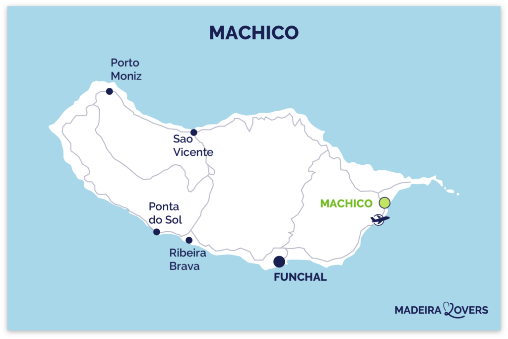 Machico Madere Karte