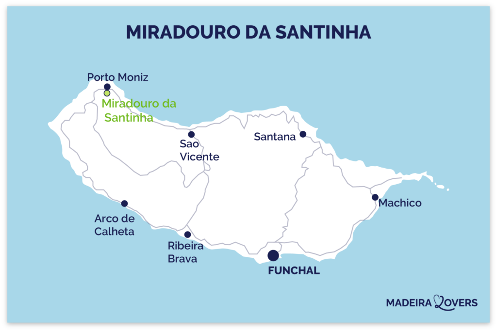 Mapa Miradouro Santinha Porto Moniz Madeira