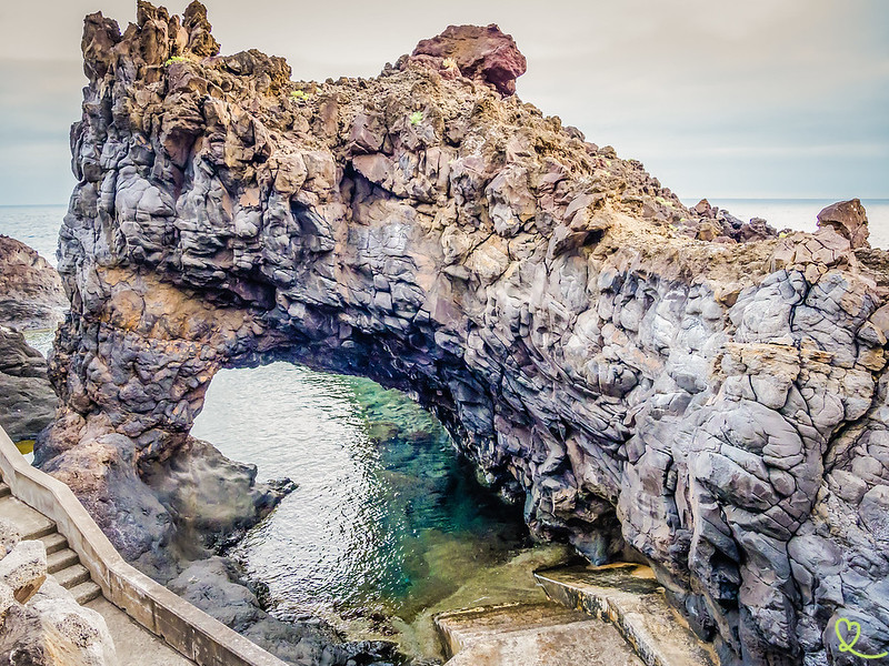 Seixal naturliga pooler Poça das Lesmas