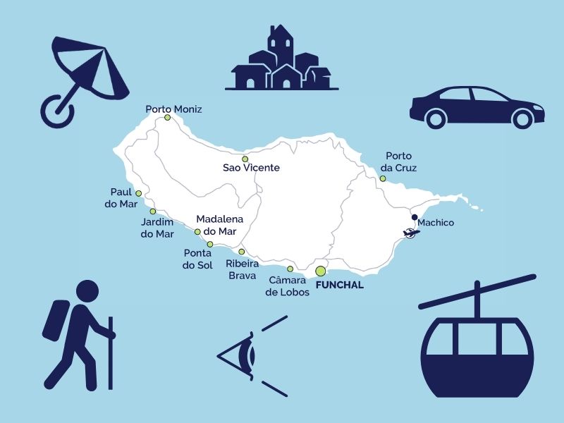 Madere cartes touristiques